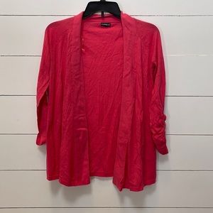 Womens Express hot pink cardigan. Size XS